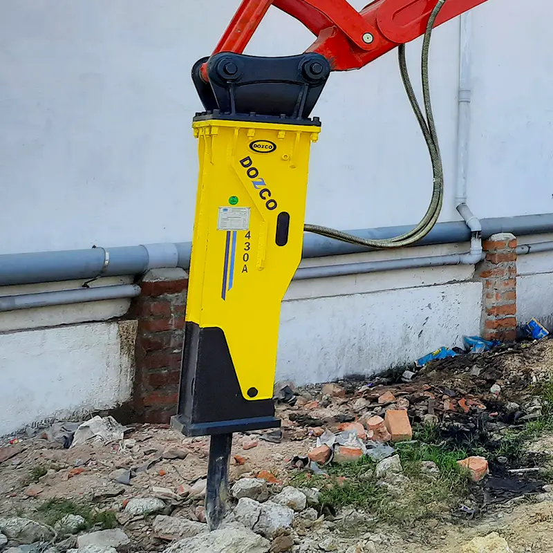 DOZCO 430A rock breaker in use