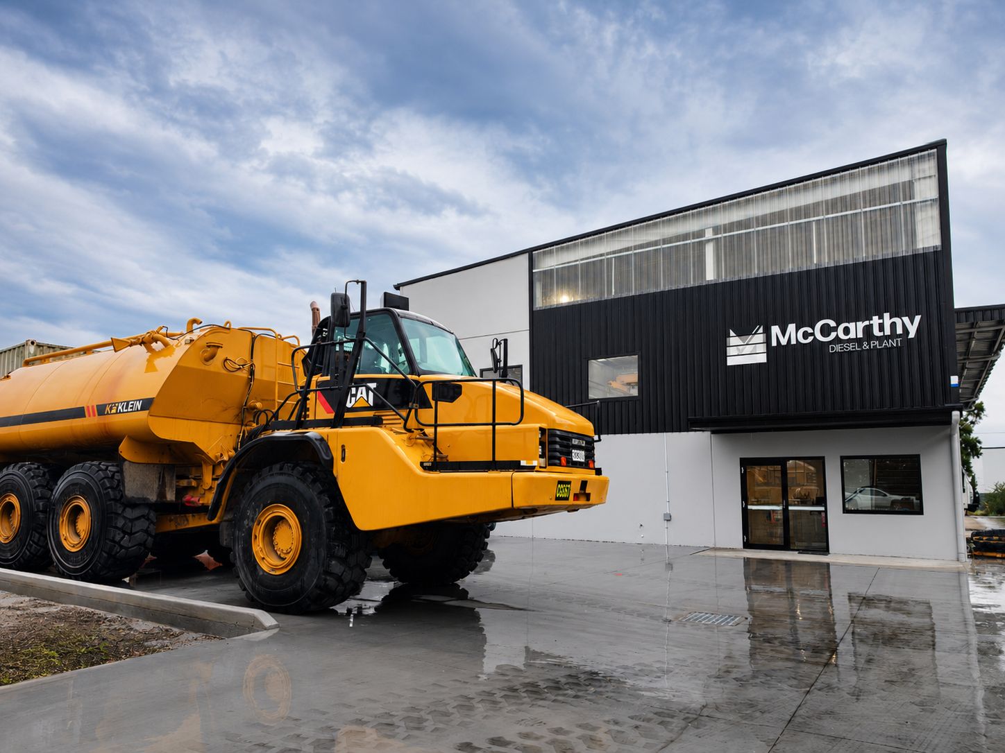 Large McCarthy plant equipment outside the workshop